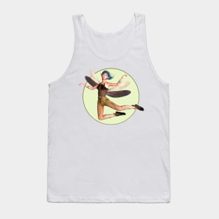 Flying fairy faerie elf dragonfly wings Tank Top